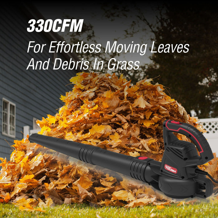 Hyper Tough Corded Electric Blower, 7-Amp, 330 CFM blowing force, 150 MPH air speed all-purpose Leaf Blower