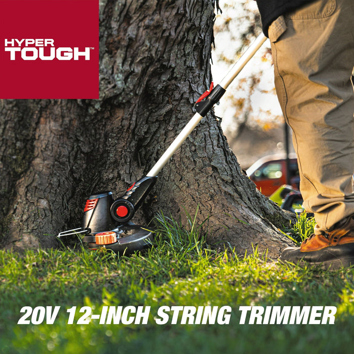 Hyper Tough 20V Max Cordless 12-inch String Trimmer, HT21-401-003-02