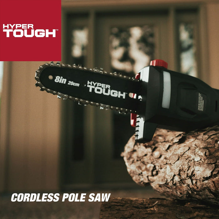 Hyper Tough 20V Max Cordless Pole Saw, HT14-401-003-07