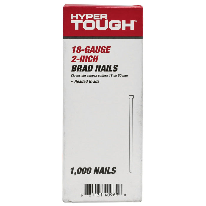 Hyper Tough 18-Gauge 2" Glue Collated Brad Nails (1000 Count)