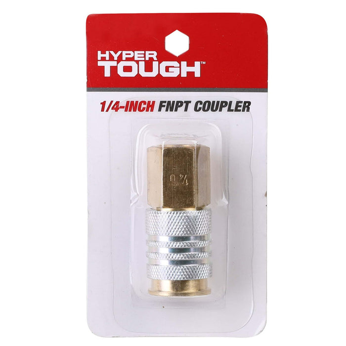 Hyper Tough 1/4-inch FNPT Universal Air Line Coupler, Model Number 13-515HT