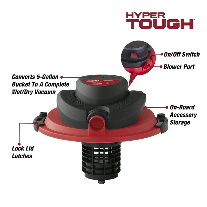 HyperTough 5 Gallon Wet/Dry Vacuum Powerhead Bucket Head Converter