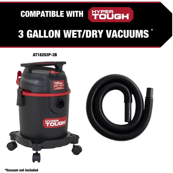 Hyper Tough 20-1300 Universal Wet/Dry Vacuum Hose for 3 Gallon Vacuums