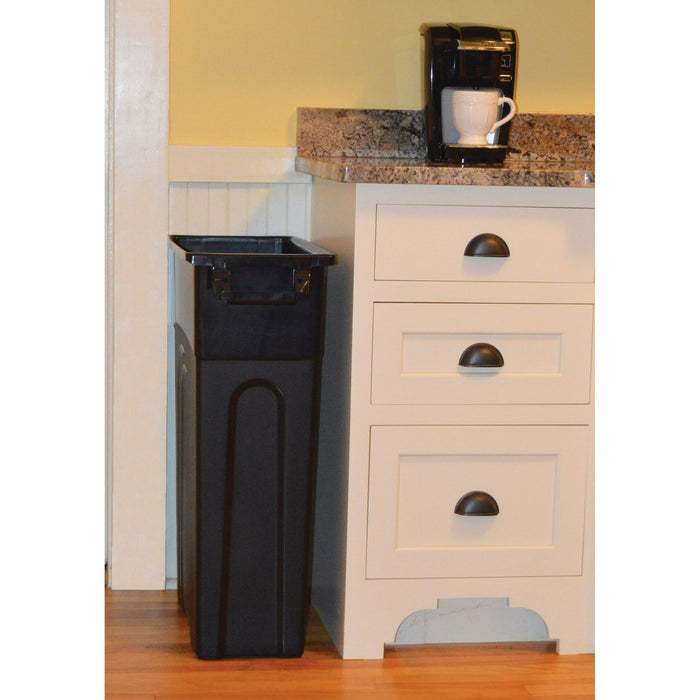 Hyper Tough 23 Gallon Heavy Duty Plastic Highboy Garbage Container, Black, 1 Each