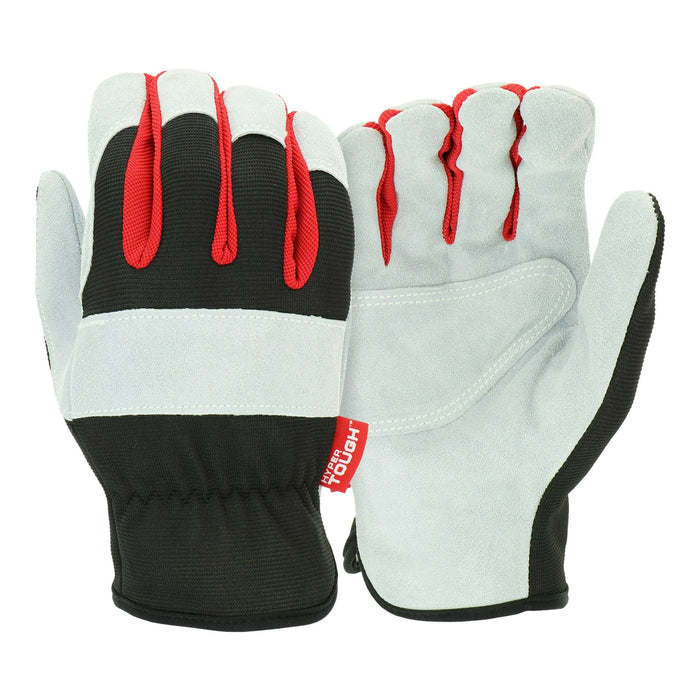 Hyper Tough Suede Palm Performance Work Glove, 1 Pair, Size Large