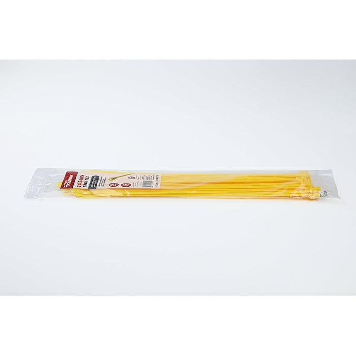 Hyper Tough 14.5 inch 75lb Yellow Cable Ties 50 Count