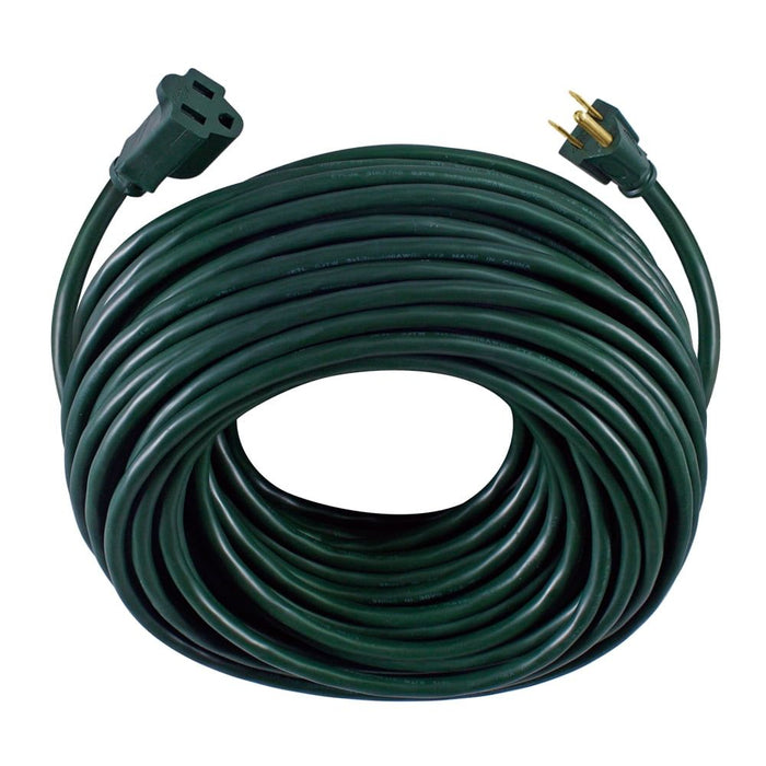 Hyper Tough 100FT 16AWG 3 Prong Green Single Outlet Outdoor Extension Cord