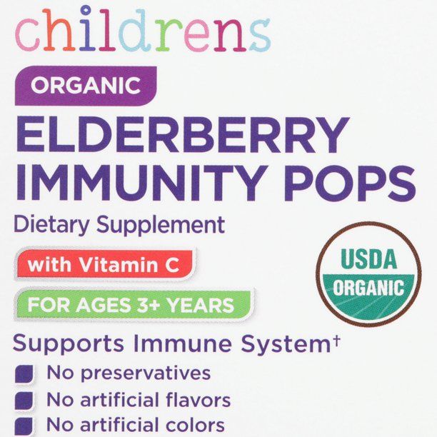 Equate Children's Organic Elderberry Immunity Pops; 10 Count