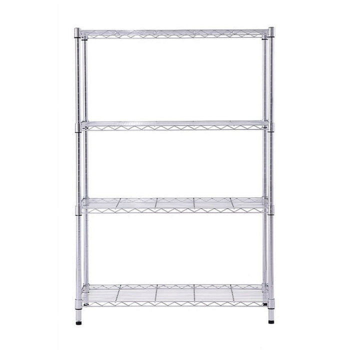 Hyper Tough 4 Tier Wire Shelf Unit, Chrome, 1400 lb. Capacity, Adult