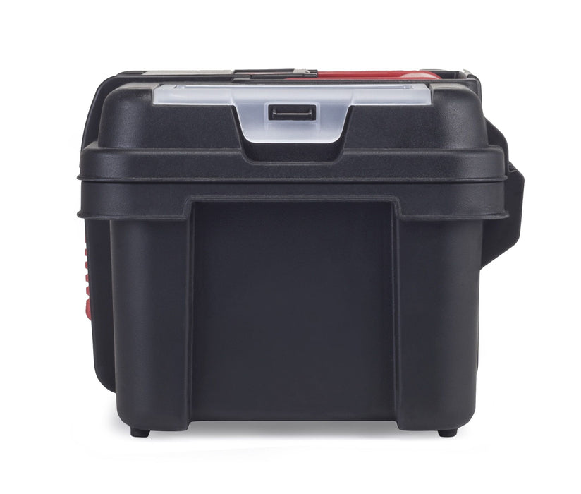 Hyper Tough 13-inch Tool Box, Plastic Tool and Hardware Storage, Black