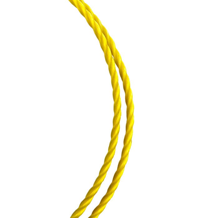 Hyper Tough Item PT4100-HT, Polypropylene Twisted Rope, Yellow, 1/4" x 100', 1 Each