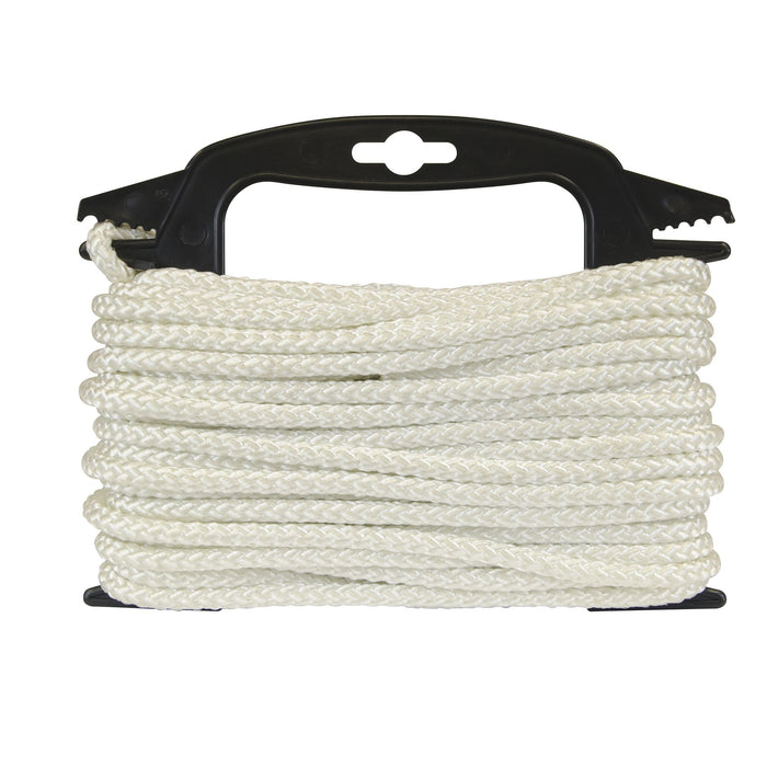 Hyper Tough 1/4" x 50' Nylon Diamond Braided Rope, White