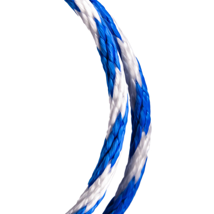 Hyper Tough Item# BWSBP850W-P-HT, Polypropylene Solid Braid Rope, Blue and White, 3/8" x 50', 1 Each