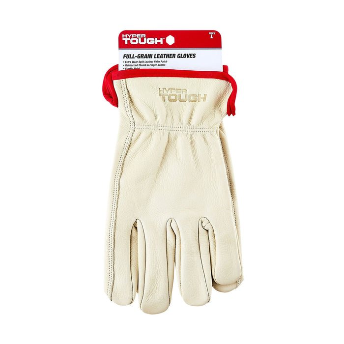 Hyper Tough Premium Full Grain Leather Glove, Beige