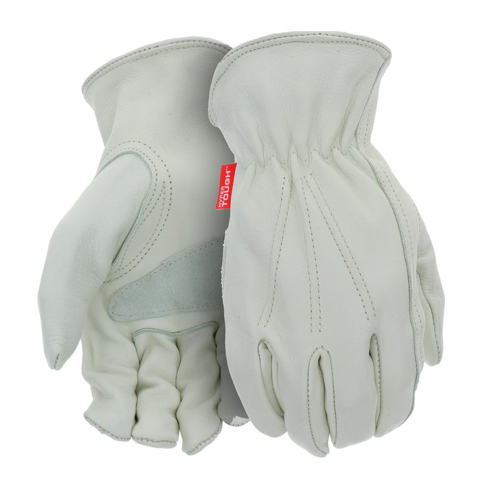 Hyper Tough Premium Icicle Leather Driver Men's Large Gloves, 1 Pair