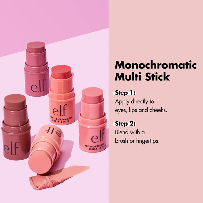 e.l.f. Monochromatic Multi-Stick, Dazzling Peony, 0.155oz