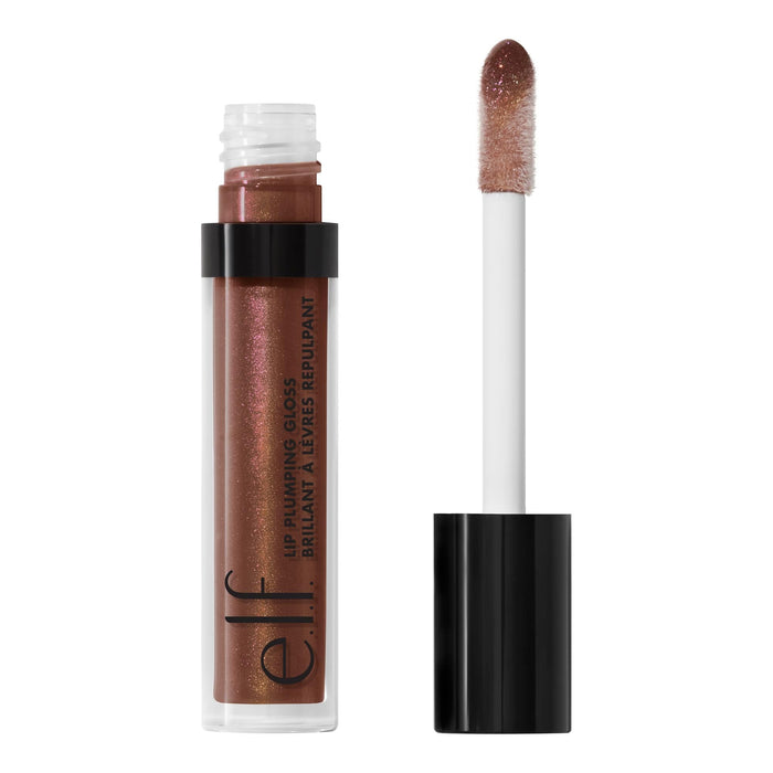 e.l.f. Lip Plumping Gloss, Chocolate Glaze, 0.10 fl oz