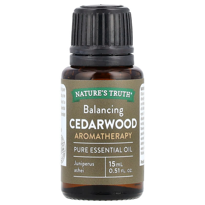 Nature's Truth Essential Oil, Pure, Cedarwood, Balancing 0.51 Fl Oz