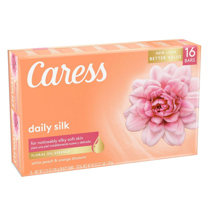 Caress Silkening Beauty Bar Daily Silk 3.75 Ounce (16 Count)