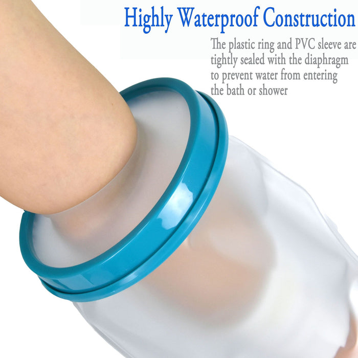 KEKOY Adult Waterproof Cast Cover Arm, Reusable Arm Cast Sleeve Shower Protector Covers for Bath Wound Arm, Hands, Wrists, Finger, Cast Covers for Shower Arm, 22 inch