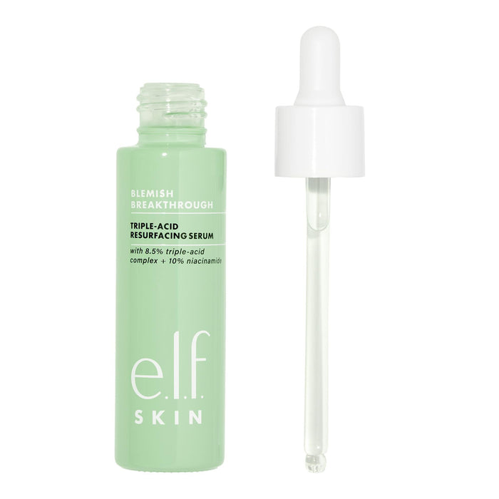 e.l.f. SKIN Blemish Breakthrough Triple-Acid Resurfacing Serum, 0.94 fl oz