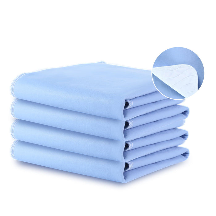 KEKOY Reusable & Washable 34x36 inch Bed Pads for Incontinence, 4 Pack Waterproof Pee Pads for Adults, Babies, Seniors, and Pets