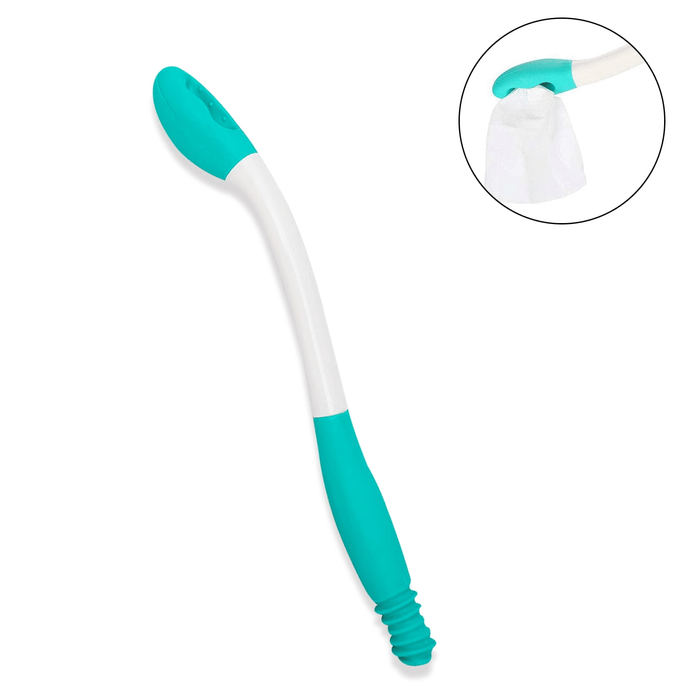 Toilet Aid Wiper, Bathroom Self Assist Tool with Long Handle, Toilet Tissue Assistance Wand Concenient for Mobility Handicap, 15.7 inch