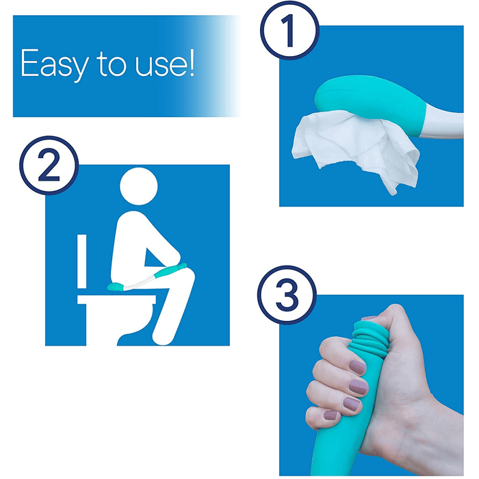 Bottom Buddy Wiper for Limited Mobility People, Wipe Toilet Aids Tools, Toilet Tissue Wiping Aid with Disabled Handlicap