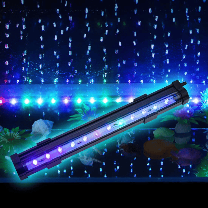 LED Air Bubble Aquarium Light, Underwater Submersible Fish Tank Light, Color Changing 9.8" LED Fish Tank Lights Aquarium Tools, 2 Watt