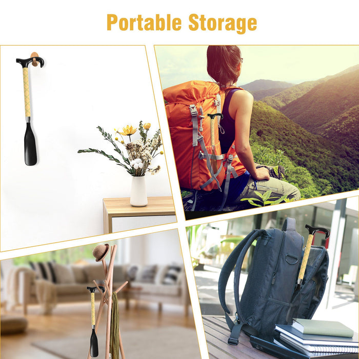 KEKOY Long Handled Shoe Horn, 14" to 34" Stretchable Plastic Shoehorn, Adjustable and Telescopic Shoe Lifter
