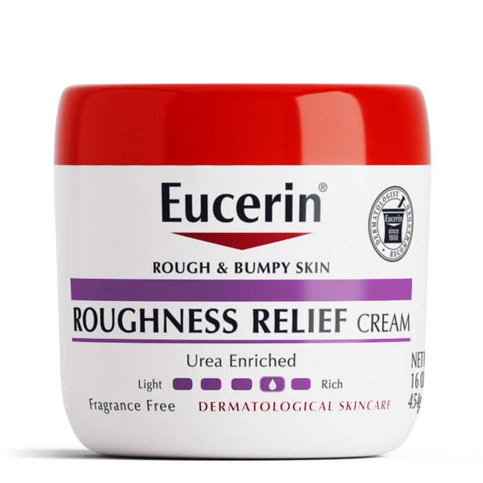 Eucerin Roughness Relief Body Cream, Fragrance Free, 16 oz Jar