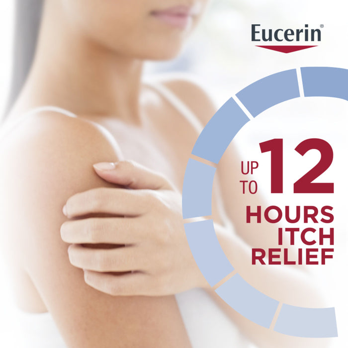 Eucerin Itch Relief Intensive Calming Body Lotion, Fragrance Free, 8.4 fl oz Bottle