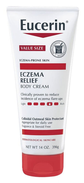 Eucerin Eczema Relief Body Cream, Fragrance Free, 14 oz Tube