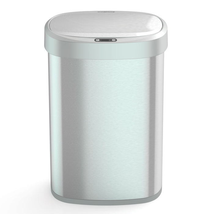 Nine Stars 13.2 Gallon Motion Sensor Trash Can with Stainless Steel Lid