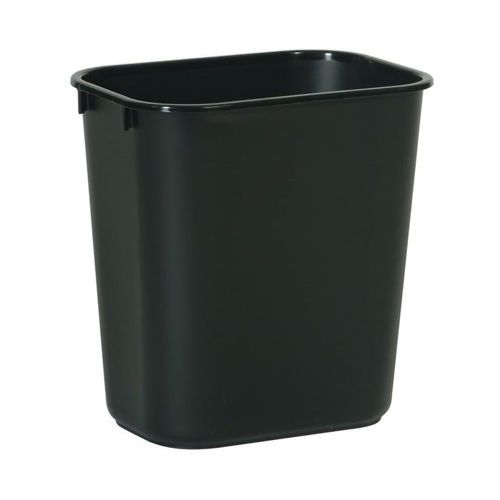 Deskside LLDPE Trash Can Black 13-5/8 Quart / 3.25 gal.