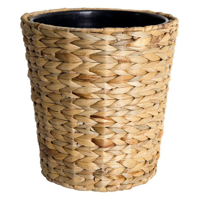 Better Home & Gardens Water Hyacinth 1.8 Gallon Wastebasket with Removable Liner, Natural