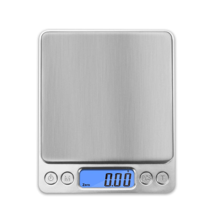 Digital Kitchen Scale, 500g x 0.01g Gram Scale, Cooking Food Scale with LCD Display, Small Pocket Scale with 2 Trays for Baking, Jewelry, Herbs, Seasoning