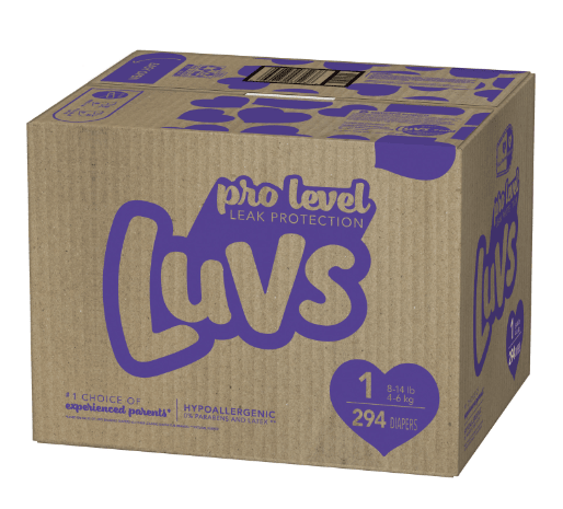 Luvs Pro Level Leak Protection Diapers Size 1, 294 Count