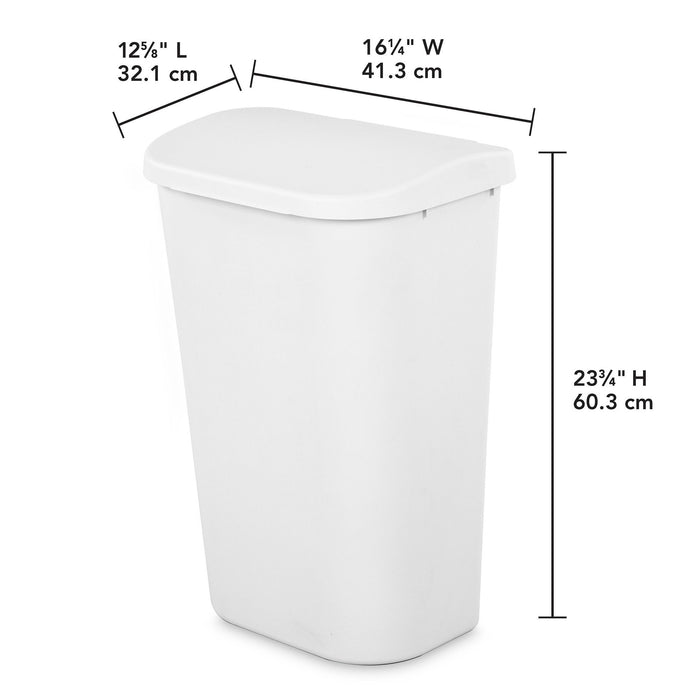 Sterilite 11.3 gallon Lift Top, White