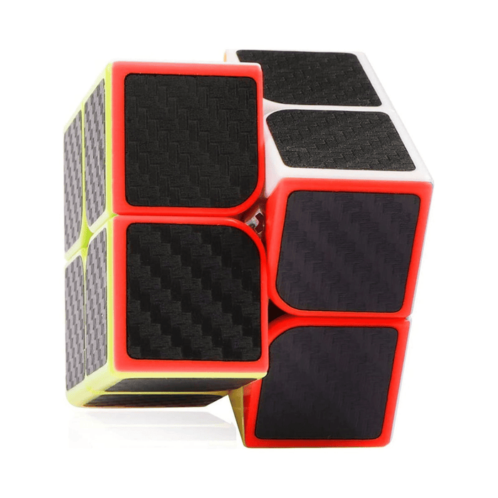 Speed Cube Set, 2x2x2 Magic Carbon Fiber Cube Bundle, Smooth Cube Toy Gift for Kids Adult