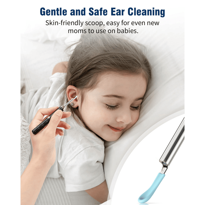 KEKOY Otoscope Ear Camera, Earwax Removal Kit with 8 Pcs Ear Set, Ear Cleaning Kit with 6 Ear Pick, Ear Cleaner Otoscope with Light, Ear Camera for iPhone, iPad, Android Phones, Purple