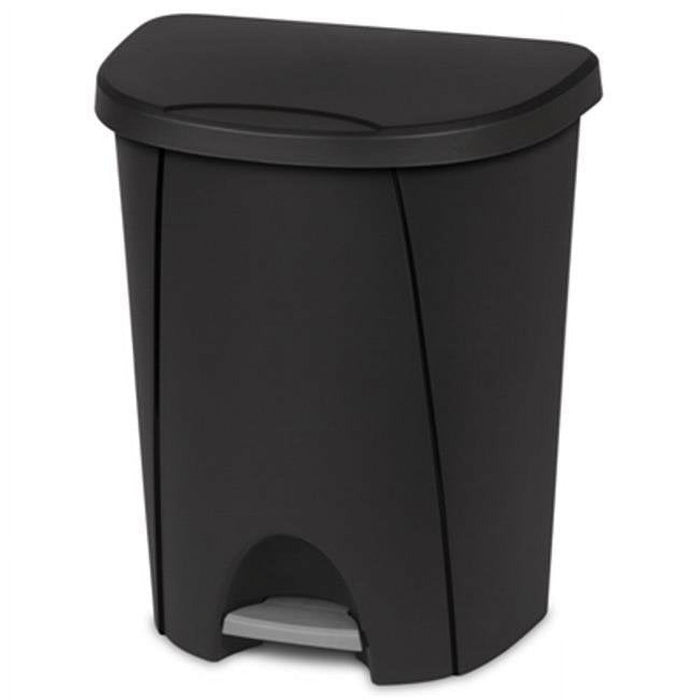Sterilite 10949004 25 Ltr. Step On Wastebasket Can Black