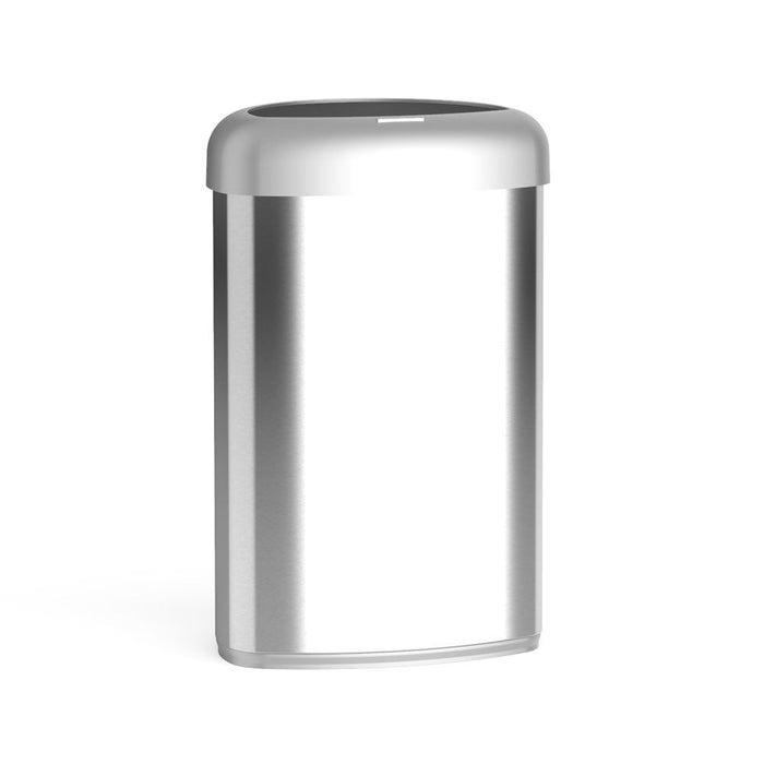 Ninestars 21 Ga Stainless-Steel Open Top Trash Can, Silver