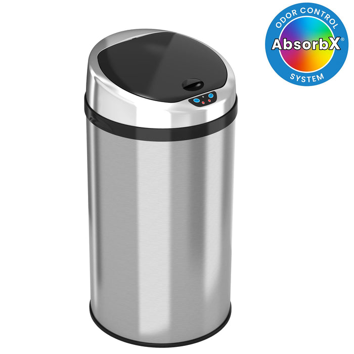 iTouchless IT08RCB Trashcan NX Stainless Steel 8 gal. Trash Can