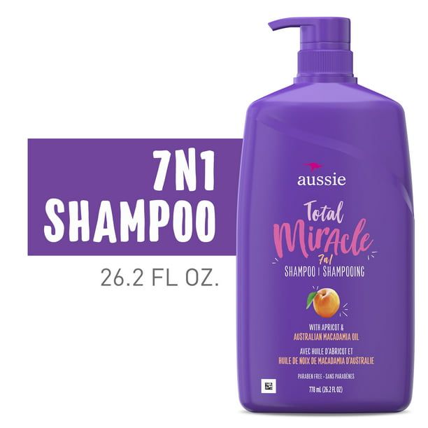 Aussie Total Miracle Shampoo; Paraben Free; 26.2 fl oz