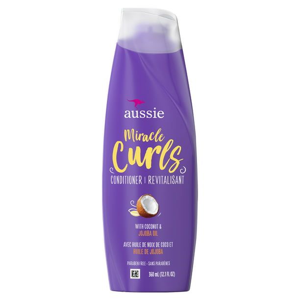 Aussie Miracle Curls with Coconut Oil; Paraben Free Conditioner; 12.1 fl oz