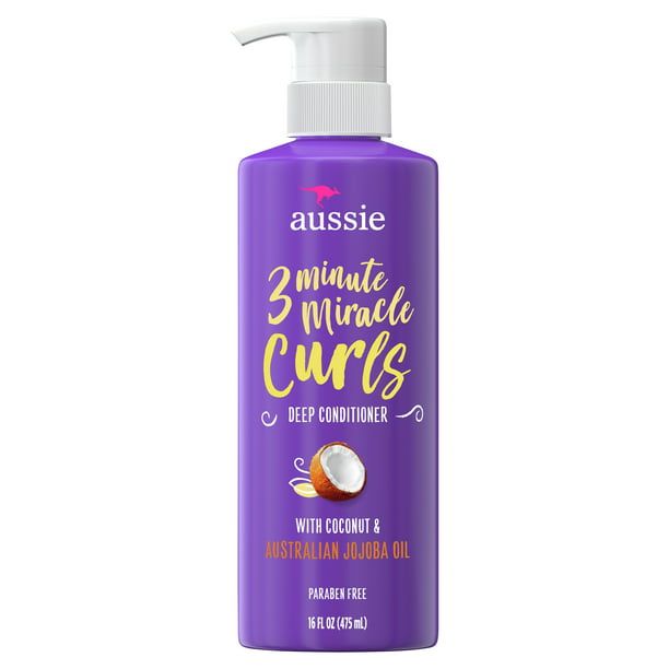 Aussie 3 Minute Miracle Curls Conditioner; Paraben Free; 16 fl oz