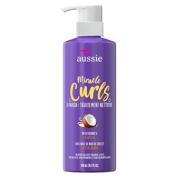 Aussie Paraben-Free Miracle Curls Co-Wash w/ Coconut & Jojoba Oil For Curly Hair; 16.9 fl oz