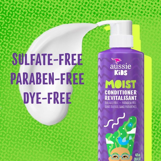 Aussie Kids Conditioner; Moisturizes Hair; Sulfate Free; 16oz