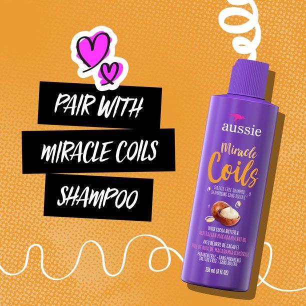 Aussie Miracle Coils Conditioner; Paraben Free; 16 oz